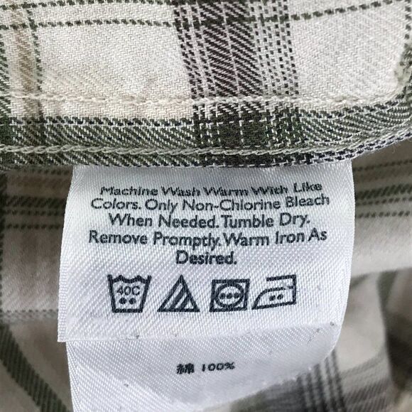 Eddie Bauer Button Down Shirt Men's Medium Cotton Long Sleeve Plaid Casual - Picture 8 of 8